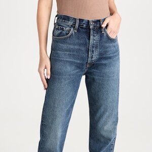 90s Pinch Waist High Rise Straight Jeans